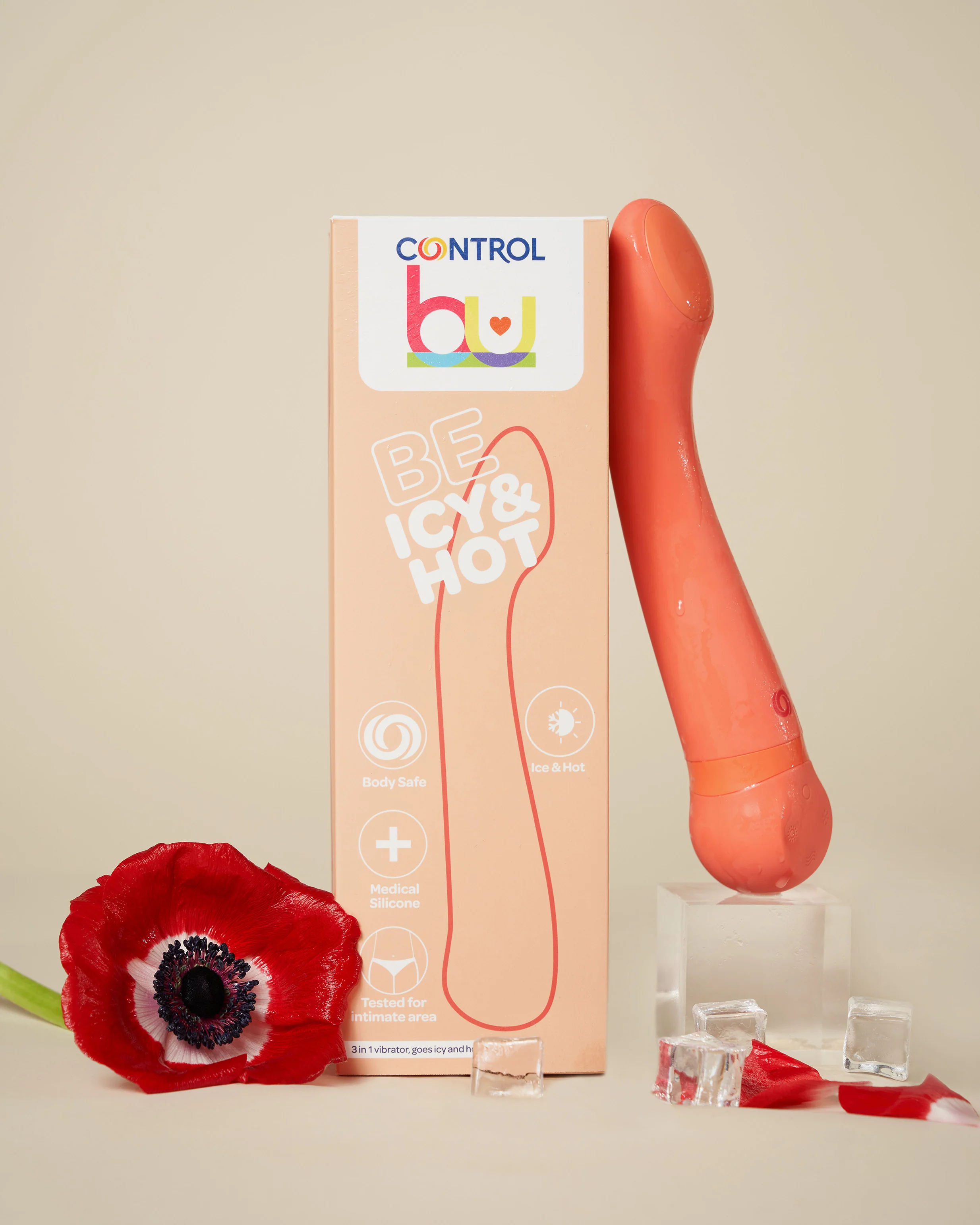 Control Be Icy & Hot - Vibrador 3 em 1, que Vibra, Aquece e Arrefece - Image 7